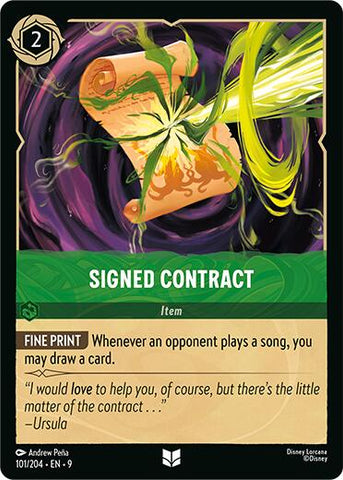 Signed Contract (101/204) [Fabled] - The Mythic Store | 24h Order Processing