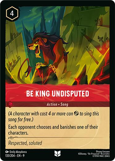 Be King Undisputed (133/204) [Fabled] - The Mythic Store | 24h Order Processing