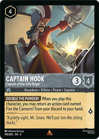 Captain Hook - Captain of the Jolly Roger (190/204) [Fabled] - The Mythic Store | 24h Order Processing