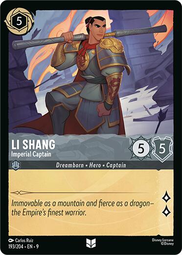 Li Shang - Imperial Captain (193/204) [Fabled] - The Mythic Store | 24h Order Processing