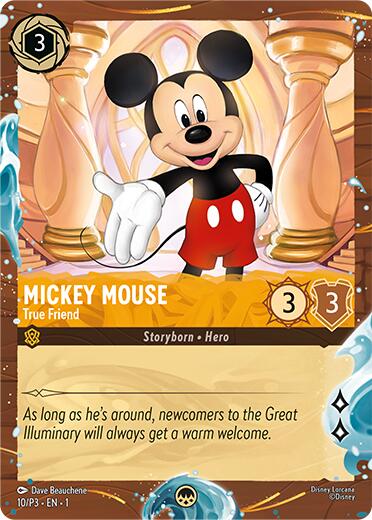 Mickey Mouse - True Friend (Disney Cruise Promo) (10/P3) [Promo Cards] - The Mythic Store | 24h Order Processing