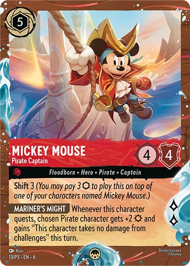 Mickey Mouse - Pirate Captain (Disney Cruise Promo) (13/P3) [Promo Cards] - The Mythic Store | 24h Order Processing