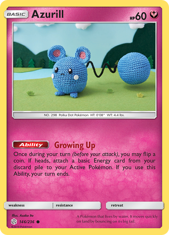Azurill (146/236) [Sun & Moon: Cosmic Eclipse] - The Mythic Store | 24h Order Processing