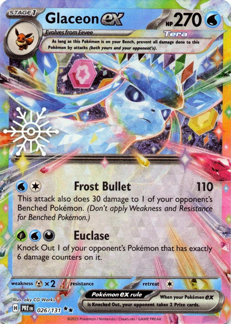 Glaceon ex (026/131) (Holiday Calendar) [Miscellaneous Cards] - The Mythic Store | 24h Order Processing