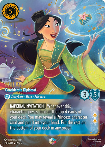 Mulan - Considerate Diplomat (Enchanted) (235/204) [Fabled] - The Mythic Store | 24h Order Processing