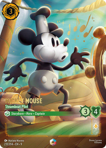 Mickey Mouse - Steamboat Pilot (Enchanted) (231/204) [Fabled] - The Mythic Store | 24h Order Processing