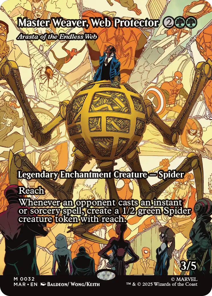 Master Weaver, Web Protector - Arasta of the Endless Web (Borderless) [Marvel Universe: Eternal-Legal] - The Mythic Store | 24h Order Processing