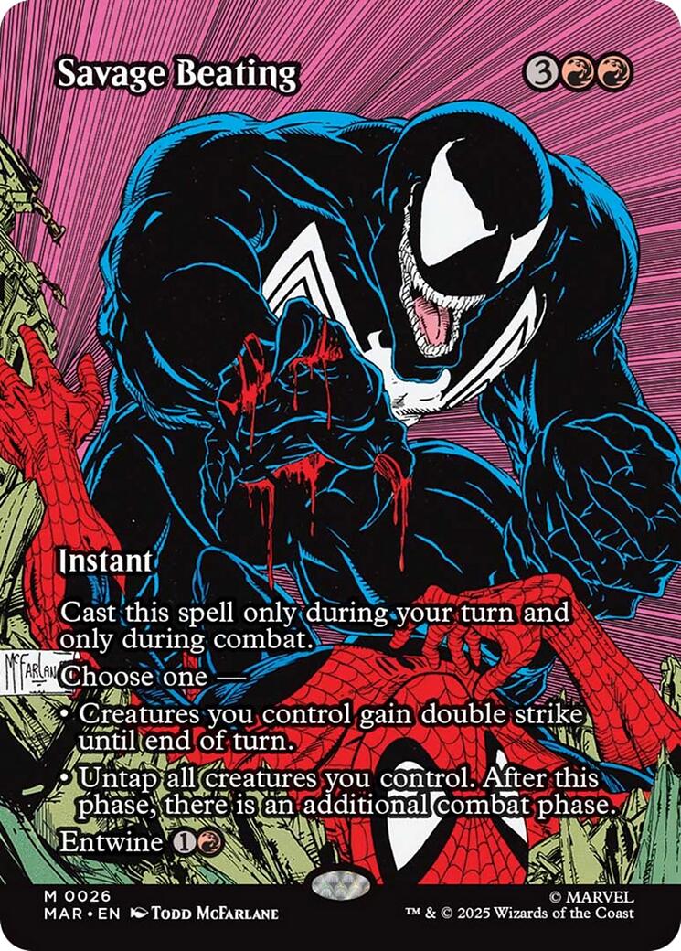 Savage Beating (Borderless) [Marvel Universe: Eternal-Legal] - The Mythic Store | 24h Order Processing