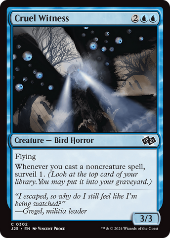 Cruel Witness [Foundations Jumpstart] - The Mythic Store | 24h Order Processing
