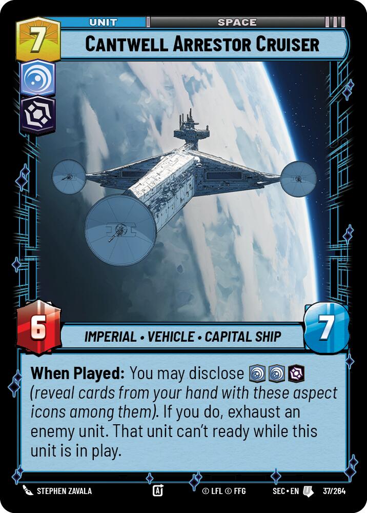 Cantwell Arrestor Cruiser (37/264) (37/264) [Secrets of Power] - The Mythic Store | 24h Order Processing