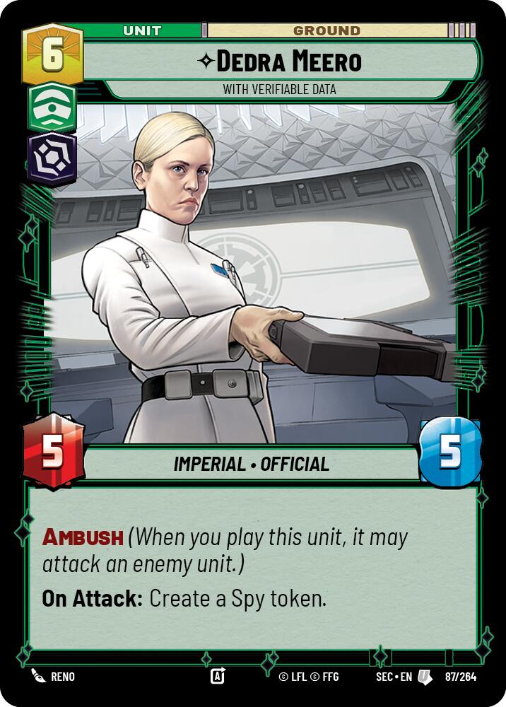 Dedra Meero - With Verifiable Data (87/264) (87/264) [Secrets of Power] - The Mythic Store | 24h Order Processing