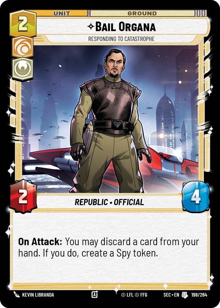 Bail Organa - Responding to Catastrophe (198/264) (198/264) [Secrets of Power] - The Mythic Store | 24h Order Processing