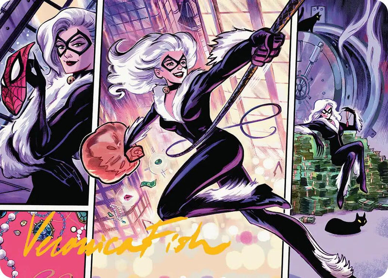 Black Cat, Cunning Thief Art Card (Gold-Stamped Signature) [Marvel's Spider-Man Art Series] - The Mythic Store | 24h Order Processing