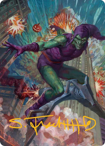 Green Goblin Art Card (26/54) (Gold-Stamped Signature) [Marvel's Spider-Man Art Series] - The Mythic Store | 24h Order Processing