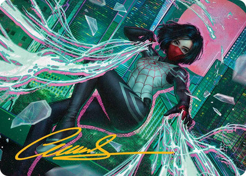 Silk, Web Weaver Art Card (29/54) (Gold-Stamped Signature) [Marvel's Spider-Man Art Series] - The Mythic Store | 24h Order Processing
