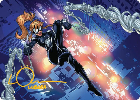 Arana, Heart of the Spider Art Card (Gold-Stamped Signature) [Marvel's Spider-Man Art Series] - The Mythic Store | 24h Order Processing