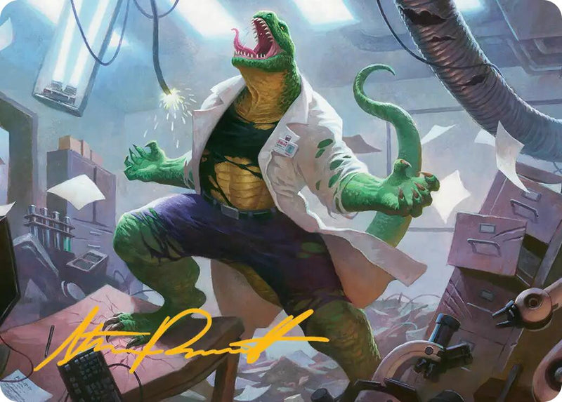 Lizard, Connors's Curse Art Card (Gold-Stamped Signature) [Marvel's Spider-Man Art Series] - The Mythic Store | 24h Order Processing