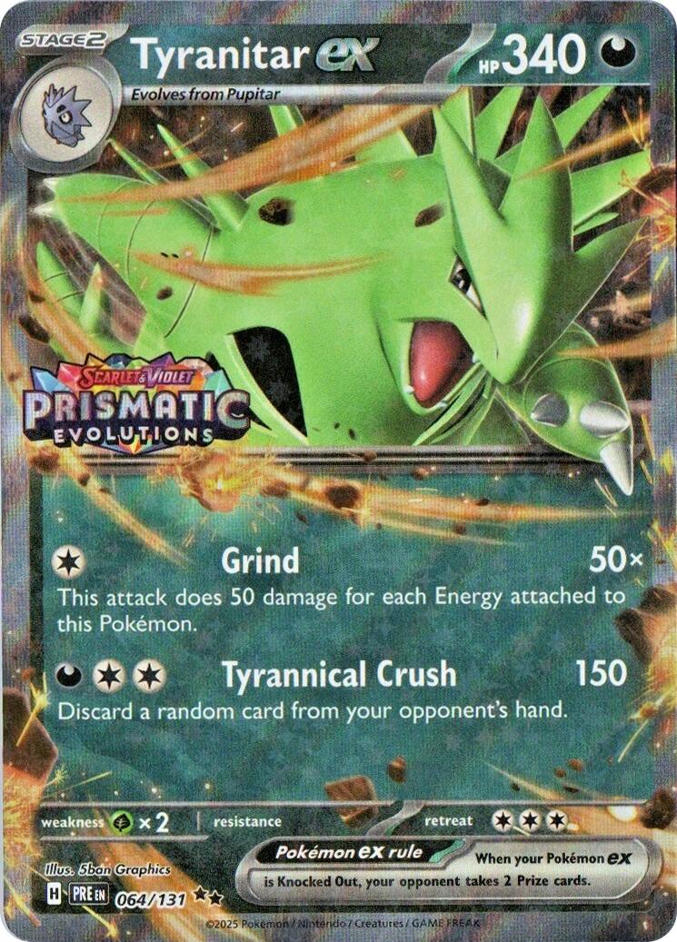 Tyranitar ex (064/131) (Prismatic Evolutions Stamp) [Miscellaneous Cards] - The Mythic Store | 24h Order Processing