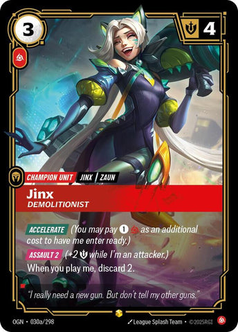 Jinx - Demolitionist (Alternate Art) (030a/298) [Origins] - The Mythic Store | 24h Order Processing