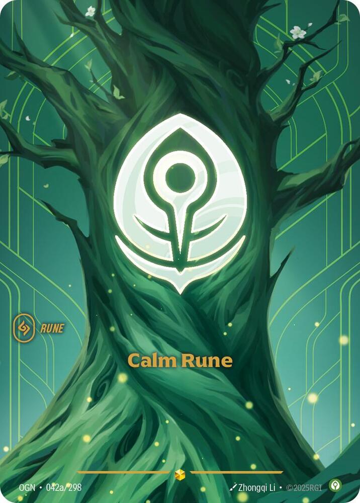 Calm Rune (Alternate Art) (042a/298) [Origins] - The Mythic Store | 24h Order Processing