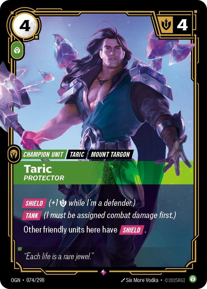 Taric - Protector (074/298) [Origins] - The Mythic Store | 24h Order Processing