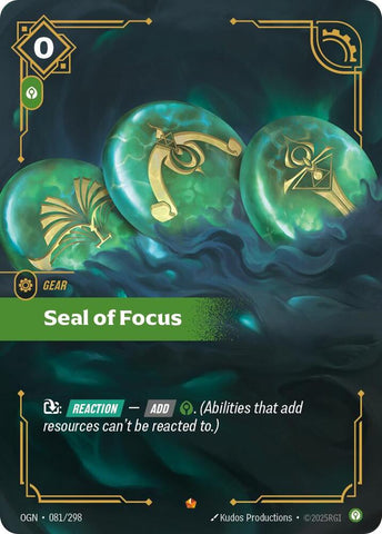 Seal of Focus (081/298) [Origins] - The Mythic Store | 24h Order Processing