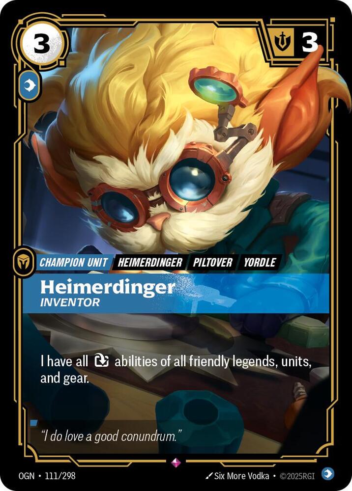 Heimerdinger - Inventor (111/298) [Origins] - The Mythic Store | 24h Order Processing
