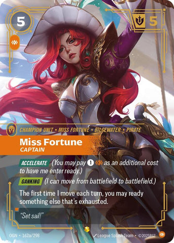 Miss Fortune - Captain (Alternate Art) (162a/298) [Origins] - The Mythic Store | 24h Order Processing