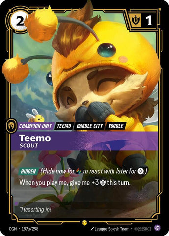 Teemo - Scout (Alternate Art) (197a/298) [Origins] - The Mythic Store | 24h Order Processing