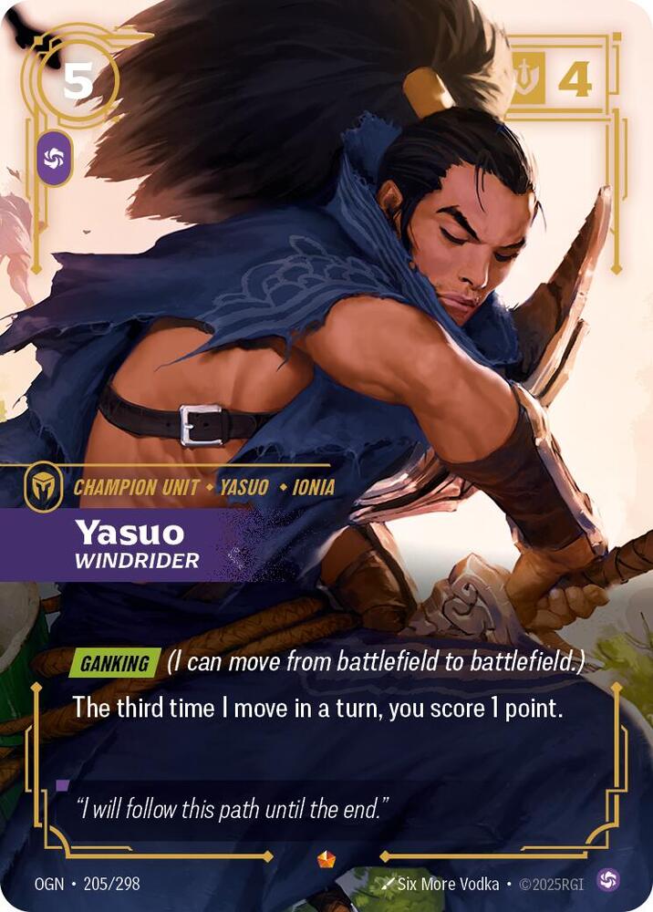 Yasuo - Windrider (205/298) [Origins] - The Mythic Store | 24h Order Processing