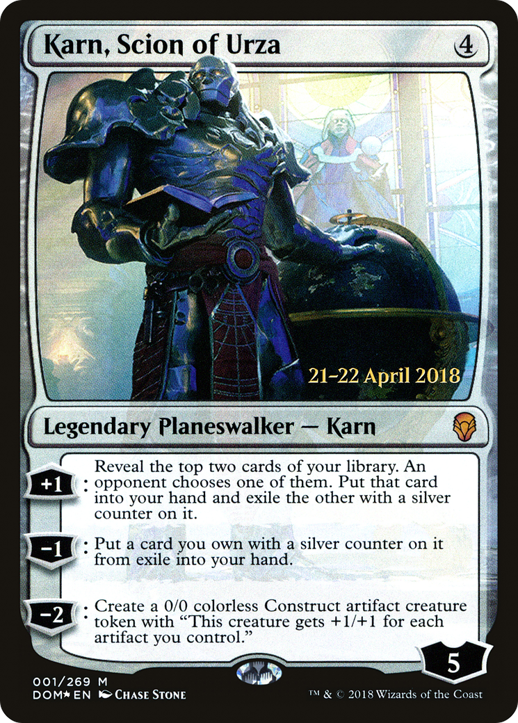 Karn, Scion of Urza [Dominaria Prerelease Promos] - The Mythic Store | 24h Order Processing