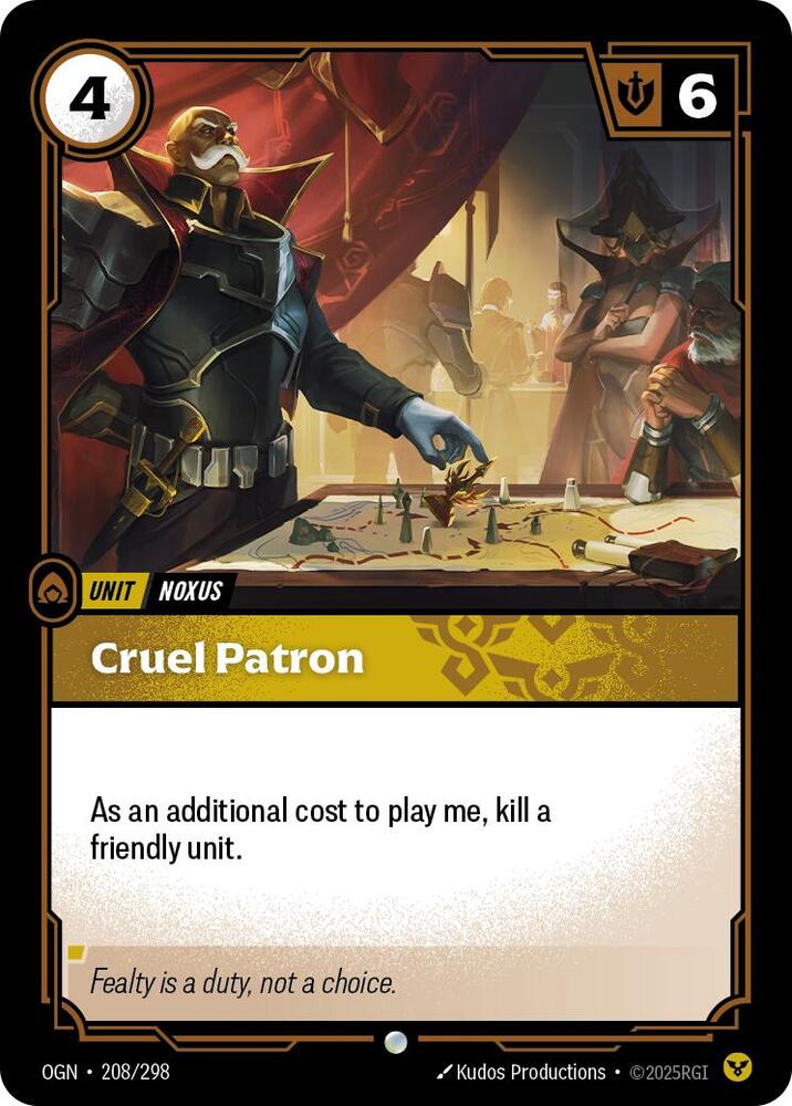 Cruel Patron (208/298) [Origins] - The Mythic Store | 24h Order Processing