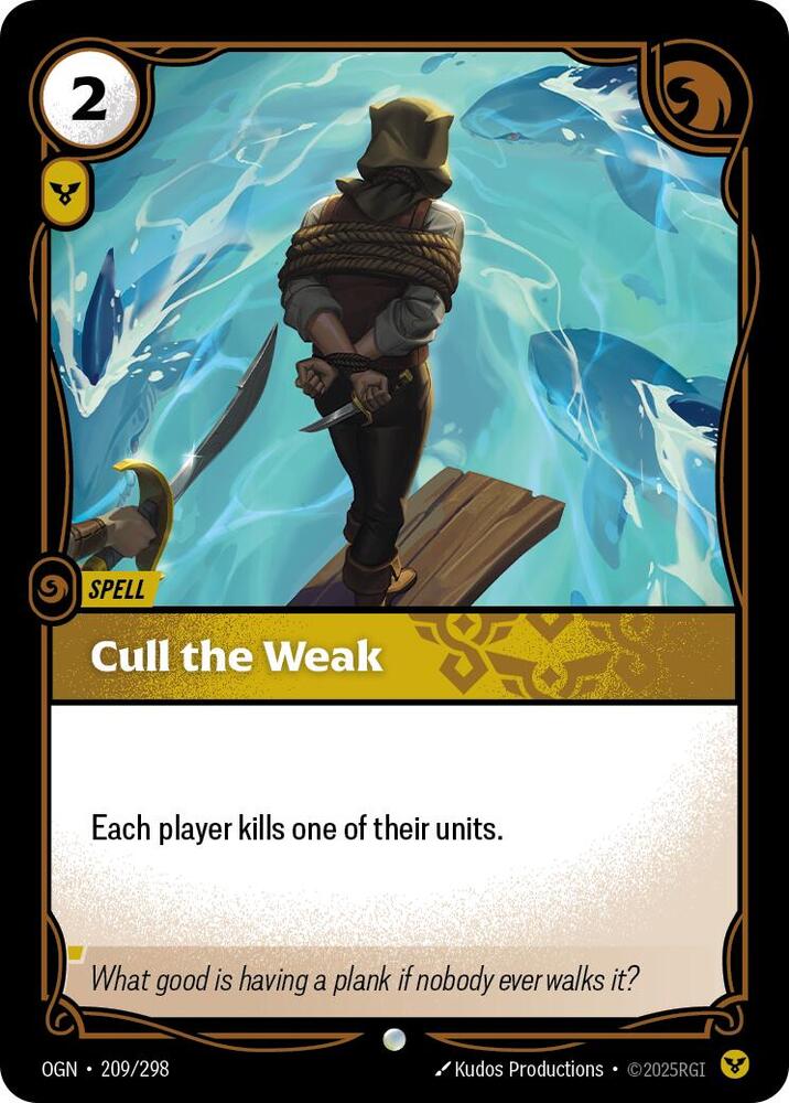 Cull the Weak (209/298) [Origins] - The Mythic Store | 24h Order Processing