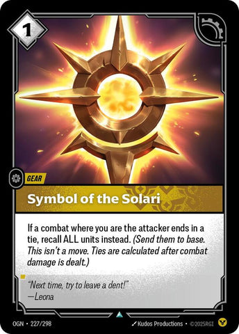 Symbol of the Solari (227/298) [Origins] - The Mythic Store | 24h Order Processing