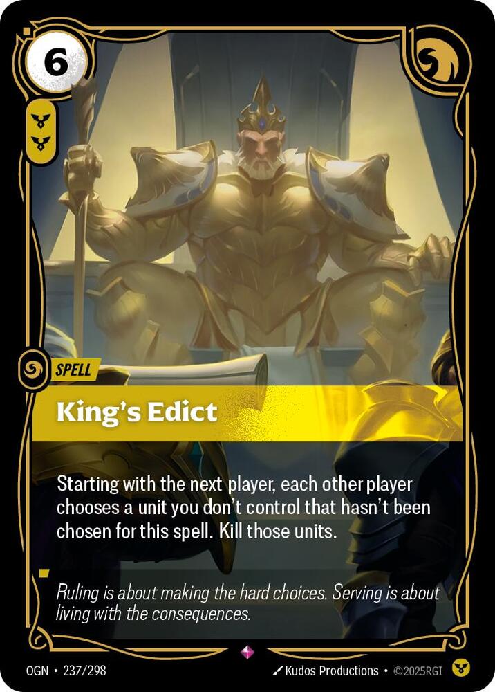 King's Edict (237/298) [Origins] - The Mythic Store | 24h Order Processing