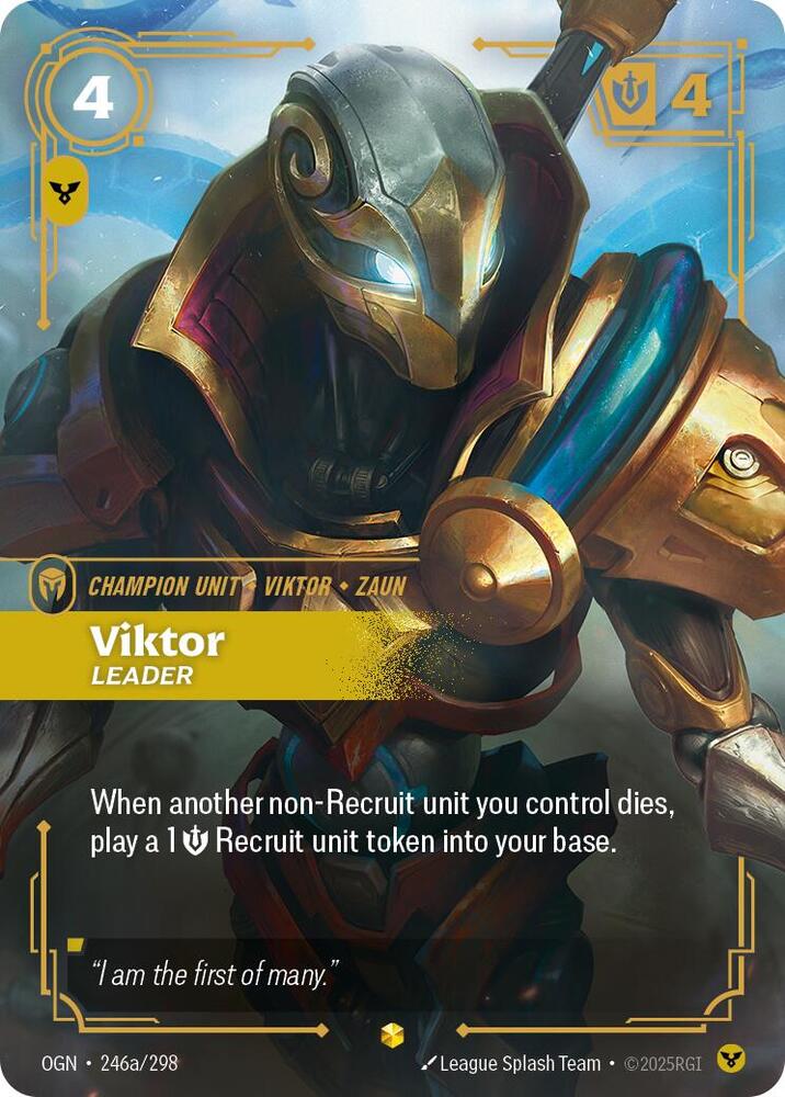 Viktor - Leader (Alternate Art) (246a/298) [Origins] - The Mythic Store | 24h Order Processing