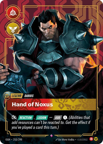 Darius - Hand of Noxus (253/298) [Origins] - The Mythic Store | 24h Order Processing