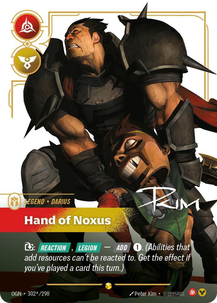 Darius - Hand of Noxus (Alternate Art) (302*/298) [Origins] - The Mythic Store | 24h Order Processing