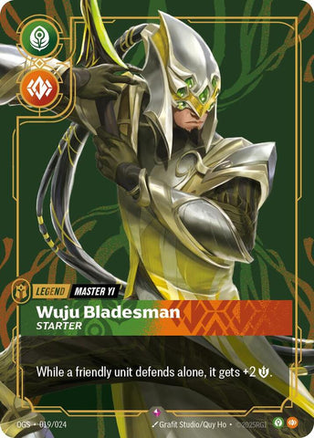 Master Yi - Wuju Bladesman (Starter) (019/024) [Origins: Proving Grounds] - The Mythic Store | 24h Order Processing