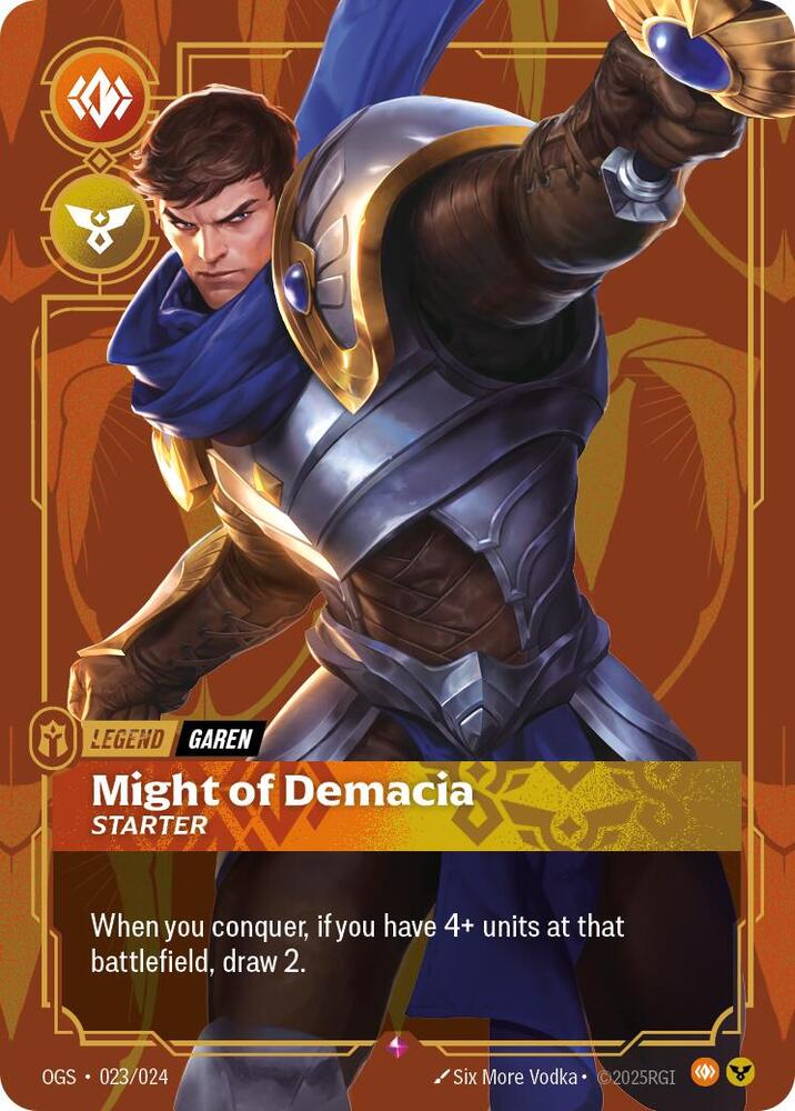 Garen - Might of Demacia (Starter) (023/024) [Origins: Proving Grounds] - The Mythic Store | 24h Order Processing