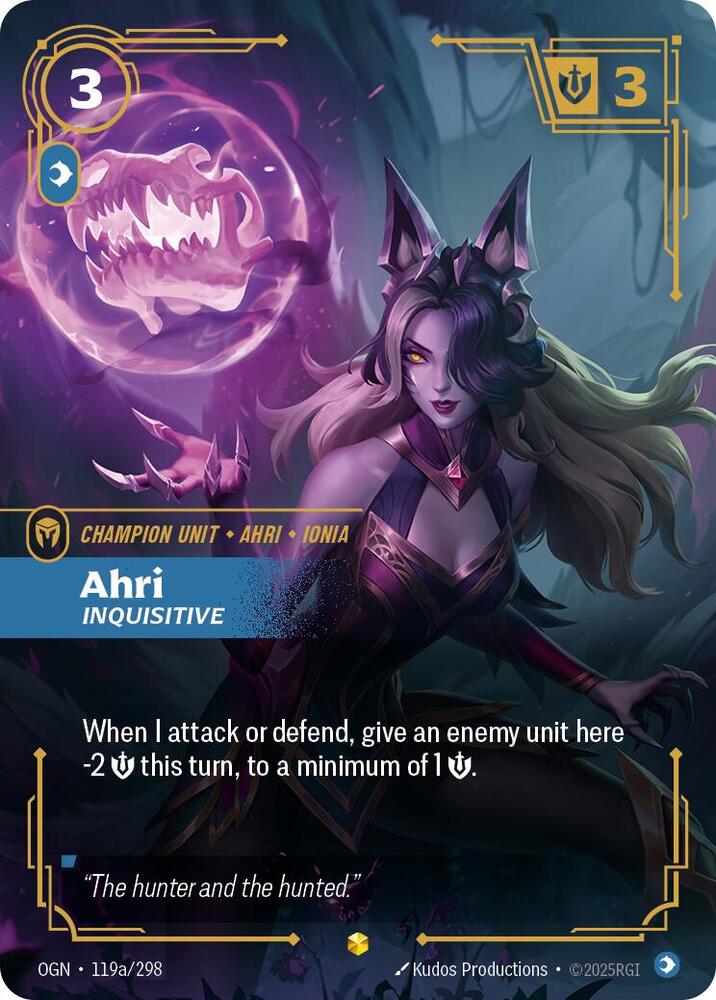 Ahri - Inquisitive (Alternate Art) (119a/298) [Origins] - The Mythic Store | 24h Order Processing