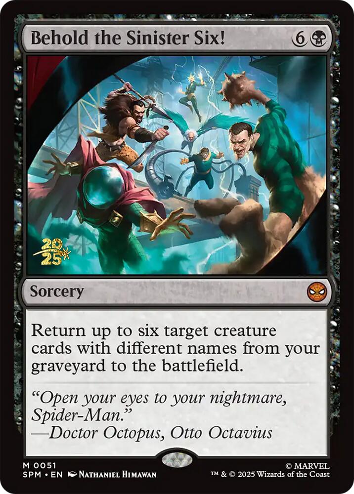 Behold the Sinister Six! [Marvel's Spider-Man Prerelease Promos] - The Mythic Store | 24h Order Processing