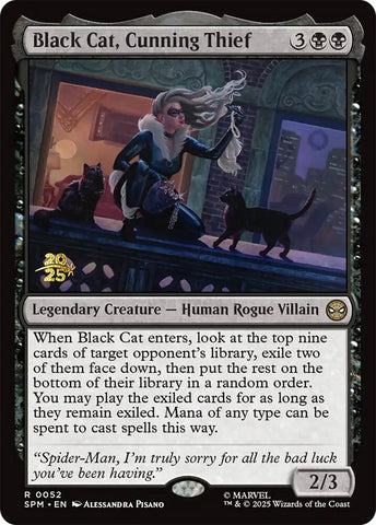 Black Cat, Cunning Thief [Marvel's Spider-Man Prerelease Promos] - The Mythic Store | 24h Order Processing