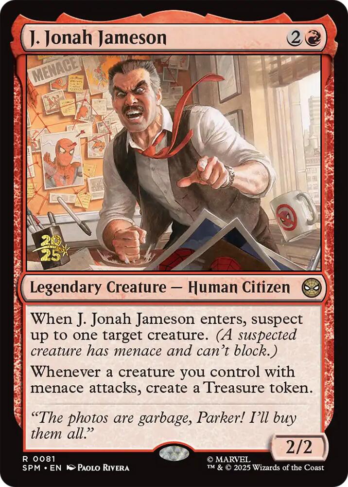 J. Jonah Jameson [Marvel's Spider-Man Prerelease Promos] - The Mythic Store | 24h Order Processing