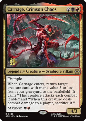 Carnage, Crimson Chaos [Marvel's Spider-Man Prerelease Promos] - The Mythic Store | 24h Order Processing