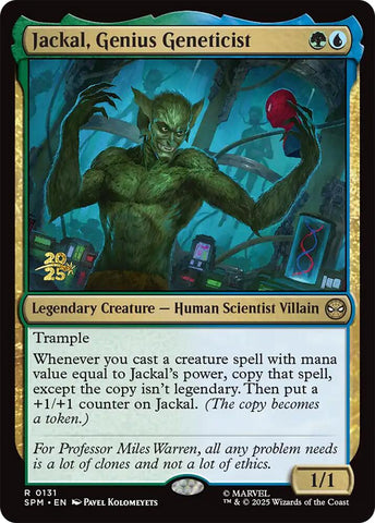 Jackal, Genius Geneticist [Marvel's Spider-Man Prerelease Promos] - The Mythic Store | 24h Order Processing