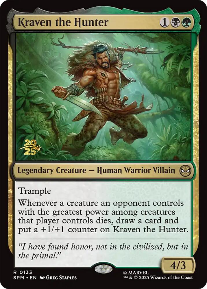 Kraven the Hunter [Marvel's Spider-Man Prerelease Promos] - The Mythic Store | 24h Order Processing
