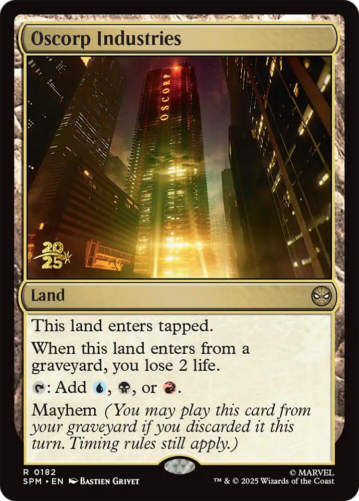 Oscorp Industries [Marvel's Spider-Man Prerelease Promos] - The Mythic Store | 24h Order Processing