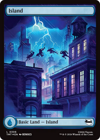 Island (0306) (Surge Foil) [Teenage Mutant Ninja Turtles] - The Mythic Store | 24h Order Processing