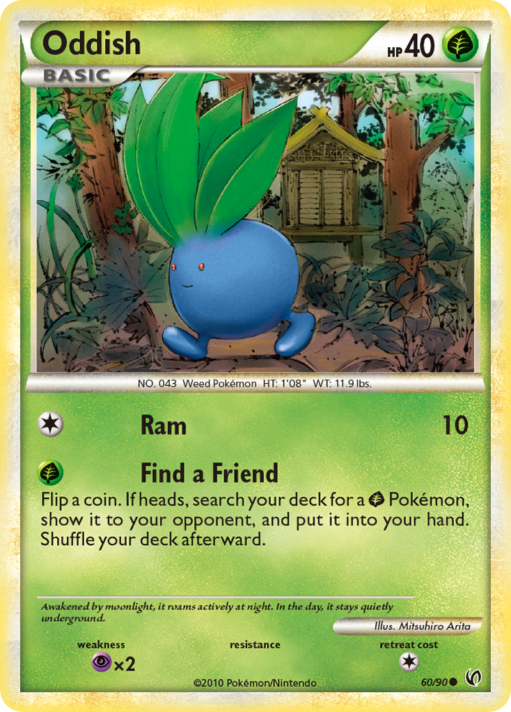 Oddish (60/90) [HeartGold & SoulSilver: Undaunted] - The Mythic Store | 24h Order Processing